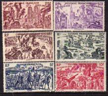 Guyane P.A.  N° 29 / 34   X Tchad Au Rhin La Série Des 6 Valeurs Trace De Charnière Sinon TB - Unused Stamps