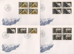 MINERAUX 7 FDC 1994 : 7 ENVELOPPES - Brieven En Documenten