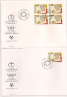 100 JAHRE INTERNATIONALES OLYMPISCHES KOMITEE, 2 FDC 1994 : 2 ENVELOPPES. JEUX OLYMPIQUES. - Cartas & Documentos