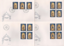 AVE GRATIA PLENA DOMINUS TECUM, 7 FDC 1995 : 7 ENVELOPPES. LIECHTENSTEIN. RELIGIEUX. - Covers & Documents