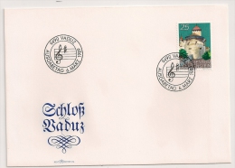 VADUZ 1989 LIECHTENSTEIN. 1 FDC. 1 ENVELOPPE. - Cartas & Documentos