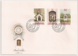 RELIGION, CHAPELLES,  1988 LIECHTENSTEIN. 1 FDC. 1 ENVELOPPE. - Lettres & Documents