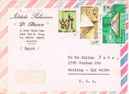 14343. Carta Aerea EL CAIRO (Egypt) 1979. Pyramid Stamp - Storia Postale