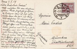 VATICAN CARTE POUR L'ALLEMAGNE 1929 - Cartas & Documentos