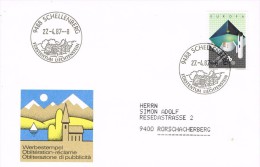 14350. Carta  SCHELLENBERG (Liechtenstein) 1987,  Tema Europa - Lettres & Documents