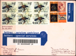 NOBEL LAUREATE-MOTHER TERESA-PERSONALISED STAMP-BIRDS-SRI LANKA REGISTERED CVR-SCARCE-FC-67-28 - Madre Teresa