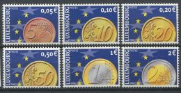 143 LUXEMBOURG 2001 - Euro Piece Monnaie (Yvert 1497/502) Neuf (MNH) Sans Trace De Charniere - Ungebraucht