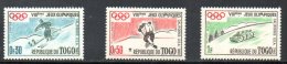 TOGO. N°300-2 De 1960. J.O. De Squaw Valley/Ski/Bobsleigh/Hockey Sur Glace. - Hiver 1960: Squaw Valley