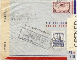 LBL30 - CONGO BELGE LETTRE AVION PREMIÈRE LIAISON AÉRIENNE AVEC LES ETATS UNIS NOVEMBRE 1941 - Covers & Documents