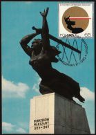 14 Maximum Card - Monument To The Heroes Of The Warsaw - Nike - Cartes Maximum