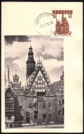 35 Maximum Card - Town Halls - Wroclaw - ARCHITECTURE - Tarjetas Máxima