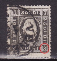 ITALIA (Lombardy-Venetia) 1859. USED, Mi 7 II, ERROR On Number 3 - Lombardy-Venetia