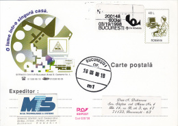 26424- COMPUTERS, IT COMPANY ADVERTISING, POSTCARD STATIONERY, 1998, ROMANIA - Computers