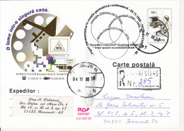 26425- COMPUTERS, IT COMPANY ADVERTISING, REGISTERED POSTCARD STATIONERY, 1998, ROMANIA - Computers