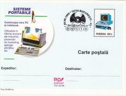 26427- COMPUTERS, IT COMPANY ADVERTISING, POSTCARD STATIONERY, 1999, ROMANIA - Informatique