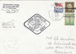 26483- SUBMARINE, USS CAVALLA SSN-684, EMBOSSED SPECIAL POSTMARK ON COVER, 1997, USA - Duikboten