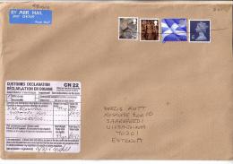 GOOD GB Postal Cover To ESTONIA 2015 - Good Stamped - Sin Clasificación