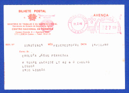 CENTRO NACIONAL DE PENSÕES, LISBOA -- CACHET - SEGURANÇA SOCIAL + ENTRECAMPOS . LISBOA, 11.2.88 - Lettres & Documents