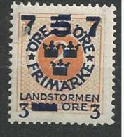 1918 MH Sweden, Sverige, Schweden, Ongestempeld - Unused Stamps