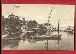 EZS-03 Saint-Gingolph St.-Gingolf  Barque à Voile Latine, Bateau. Non Circ.mention Juillet 1925? Ed. Franco-Suisse. - Saint-Gingolph