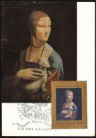 69 Maximum Card Lady With The Ermine By Leonardo Da Vincii - Maximumkaarten