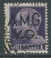 1945-47 TRIESTE AMG VG USATO IMPERIALE 1 LIRA - L3 - Usados