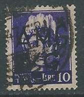 1945-47 TRIESTE AMG VG USATO IMPERIALE 10 LIRE - L2 - Gebraucht