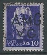1945-47 TRIESTE AMG VG USATO IMPERIALE 10 LIRE - L5 - Used