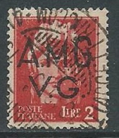 1945-47 TRIESTE AMG VG USATO IMPERIALE 2 LIRE - L3 - Gebraucht