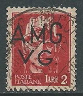 1945-47 TRIESTE AMG VG USATO IMPERIALE 2 LIRE - L4 - Used