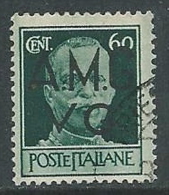 1945-47 TRIESTE AMG VG USATO IMPERIALE 60 CENT VERDE - L2 - Gebraucht