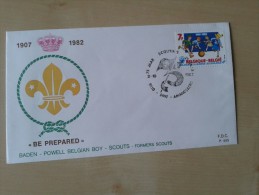 Be Prepared Baden - Powell Belgian Boy-Scouts - Former Scouts - Cartas Commemorativas - Emisiones Comunes [HK]