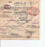 Yougoslavie ( Récipissé De Bulletin D'expédition De 1937 à Voir) - Lettres & Documents