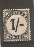 TRINIDAD 1905 - 1906 1s Postage Due SG D17 Watermark Multiple Crown CA LIGHTLY MOUNTED MINT Cat £26 - Trinidad Y Tobago