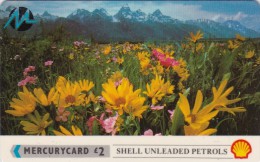 Paytelco, PYSH003A, Shell Petrol, Flowers (With Bar Code), 2 Scans.   7PSHA - [ 4] Mercury Communications & Paytelco