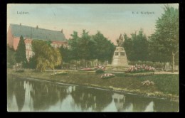 LEIDEN * V.d. WERFFPARK * ANSICHTKAART * POSTCARD CPA * GELOPEN IN 1914 Naar LEEUWARDEN * Nvph 55 (3656o) - Leiden