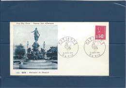Francecarte Max Enveloppe 1ER JOUR  MARIANNE  PARIS  2/1/71    Val YT : 2,00 € - Sin Clasificación