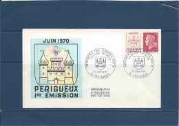 Francecarte Max Enveloppe 1ER JOUR PERIGUEUX   Imprimerie Des Timbres Poste 13/6/70   Val YT : 2,00 € - Unclassified