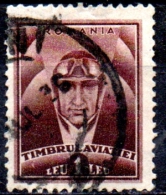 ROMANIA 1932 Postal Tax Stamps - Airman -  1l.   - Brown  FU - Dienstzegels