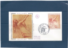 FRANCE CRATE MAXI ENVELOPPE 1ER JOUR  Charles LE BRUN  28/4/73  VAL YT : 3,70 € - Non Classés