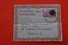 AEROGRAMME DE WELLINGTON NOUVELLE-ZELANDE NEW-ZELAND LETTRE D'AMOUR POUR RAPHELE-LES-ARLES BDR 13 LIRE >>>AIR MAIL - Airmail