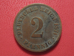 Allemagne - 2 Pfennig 1874 B 2393 - 2 Pfennig