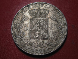 Belgique - 5 Francs Leopold II 1875 2269 - 5 Francs