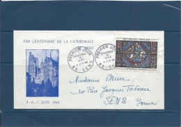 FRANCE  CARTE MAXI Enveloppe 1er Jour VIIIe Centenaire De La Cathedrale De Sens 5/6/65   Val Y.T : 6,00 € - Sin Clasificación