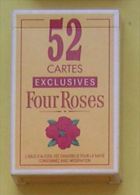 FOUR ROSES - BOURBON AMERICAIN - JEU DE 54 CARTES + 2 JOKERS - 3 SCANS - 54 Cartes
