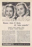 # DENTIFRICIO DURBAN´S 1950s Advert Pubblicità Publicitè Reklame Toothpaste Zahnpaste Oral Dental Healthcare - Medizinische Und Zahnmedizinische Geräte