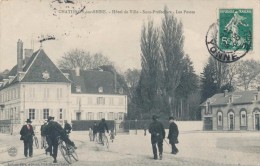 CPA 21 CHATILLON SUR SEINE Hôtel De Ville - 1909 - Sous-Préfecture - Les Postes - Animée - Chatillon Sur Seine