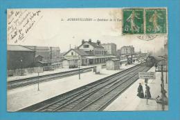 CPA 2 - Chemin De Fer Intérieur De La Gare AUBERVILLIERS 93 - Aubervilliers