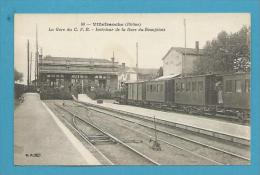 CPA 58 - La Gare Du C. F. B. Train Intérieur De La Gare Du Beaujolais VILLEFRANCHE 69 - Villefranche-sur-Saone