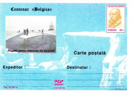 Romania / Postal Stationery / 100 Years BELGICA - Adam Tollefsen - Research Programs